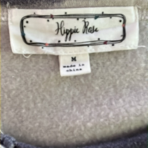 Hippie Rose Juniors' Tie-Dye Cropped Sweatshirt Sz M - Picture 3 of 8